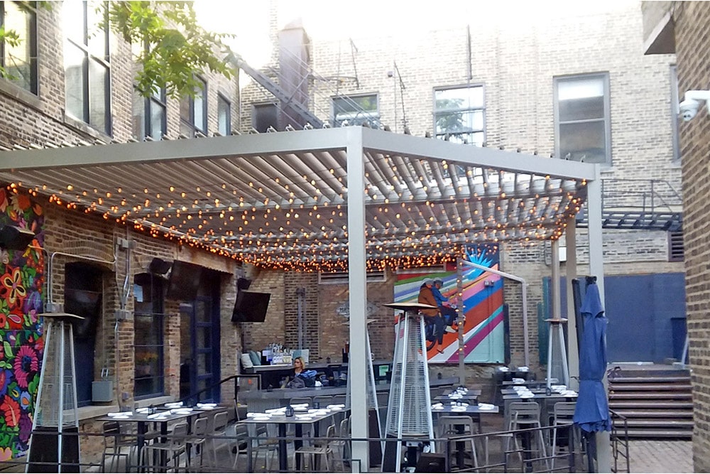Cafe-louvered-roof V Pan Aluminum Patio Cover 2