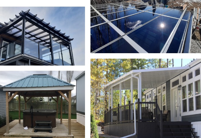 Patio covers collage Patio covers collage